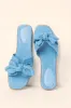 Reagan Denim Bow Sandals FINAL SALE sold by Pink Lily