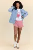 United In Love Red Gingham Pull On Shorts FINAL SALE sold by Pink Lily