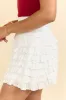 Through The Garden Ivory Ruffle Skort FINAL SALE sold by Pink Lily