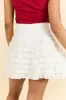 Through The Garden Ivory Ruffle Skort FINAL SALE sold by Pink Lily