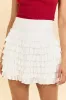 Through The Garden Ivory Ruffle Skort FINAL SALE sold by Pink Lily