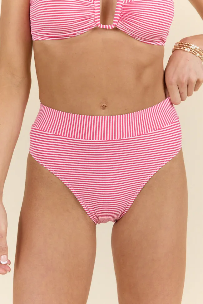 Tide and True Red High Waisted Striped Bikini Bottoms FINAL SALE sold by Pink Lily product image thumbnail 5