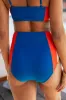 Rock The Boat Red and Blue Colorblock Bikini Bottoms FINAL SALE sold by Pink Lily