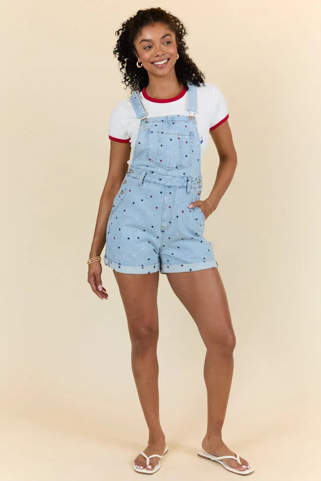 Common Ground Relaxed Fit Star Embroidered Cuffed Overalls FINAL SALE sold by Pink Lily product image thumbnail 5
