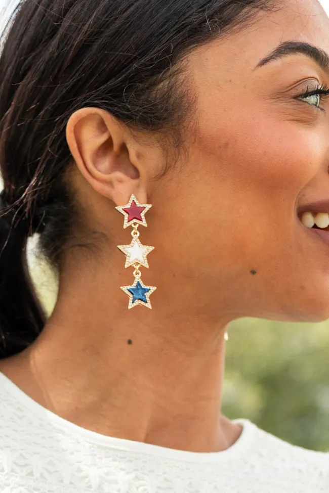 Tri Star Americana Earrings sold by Pink Lily product image thumbnail 2