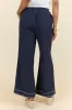 Just Feels Right Navy Embroidered Pants FINAL SALE sold by Pink Lily