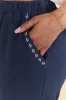 Just Feels Right Navy Embroidered Pants FINAL SALE sold by Pink Lily