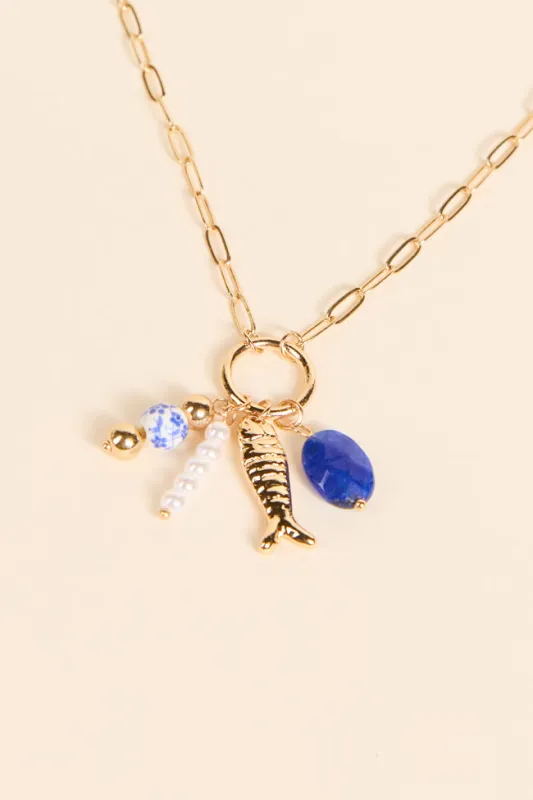 Fish Charm Necklace FINAL SALE sold by Pink Lily