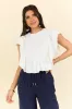 How Far You've Come White Smocked Knit Top FINAL SALE sold by Pink Lily
