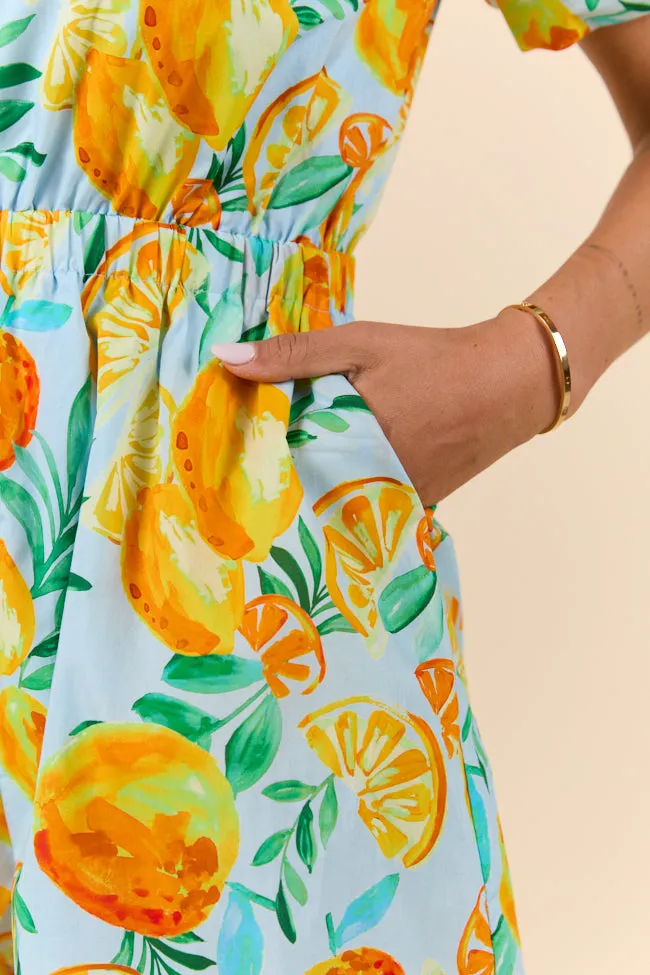 Easy Peasy Citrus Print Romper SALE sold by Pink Lily product image thumbnail 5