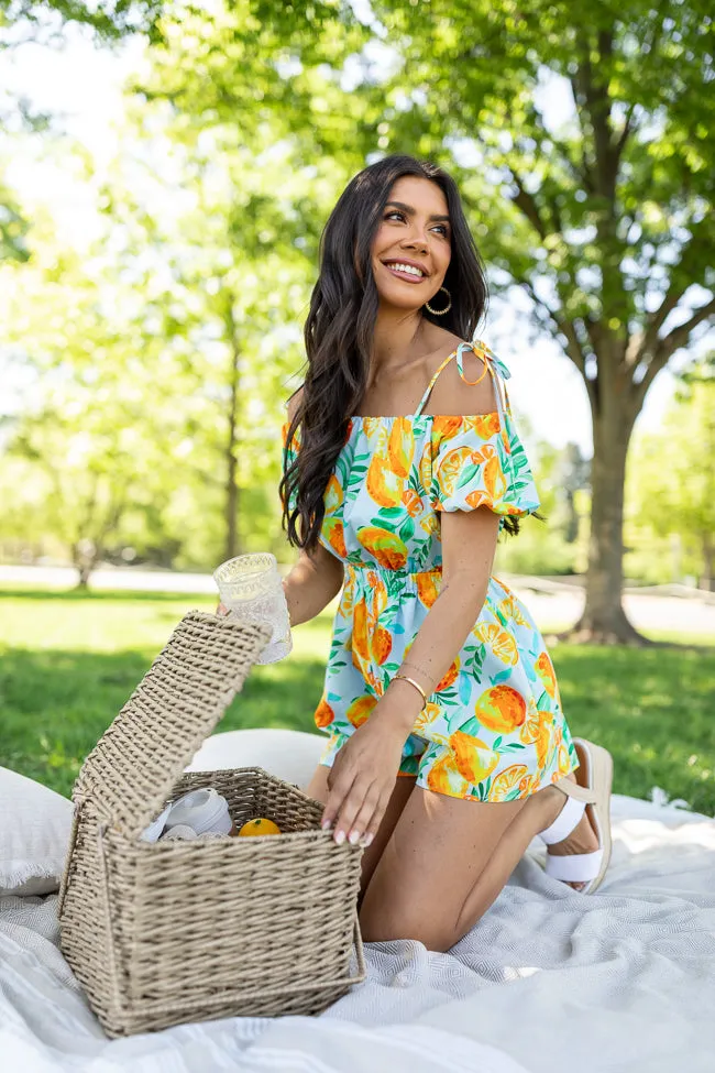 Easy Peasy Citrus Print Romper SALE sold by Pink Lily product image thumbnail 2