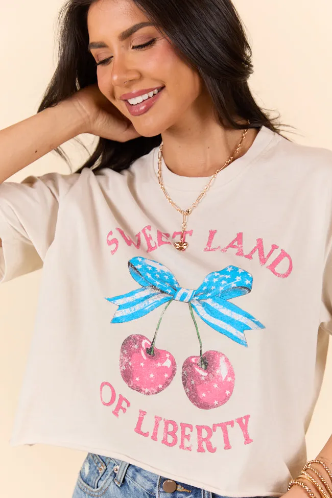 Sweet Land of Liberty Bone Graphic Tee sold by Pink Lily product image thumbnail 3