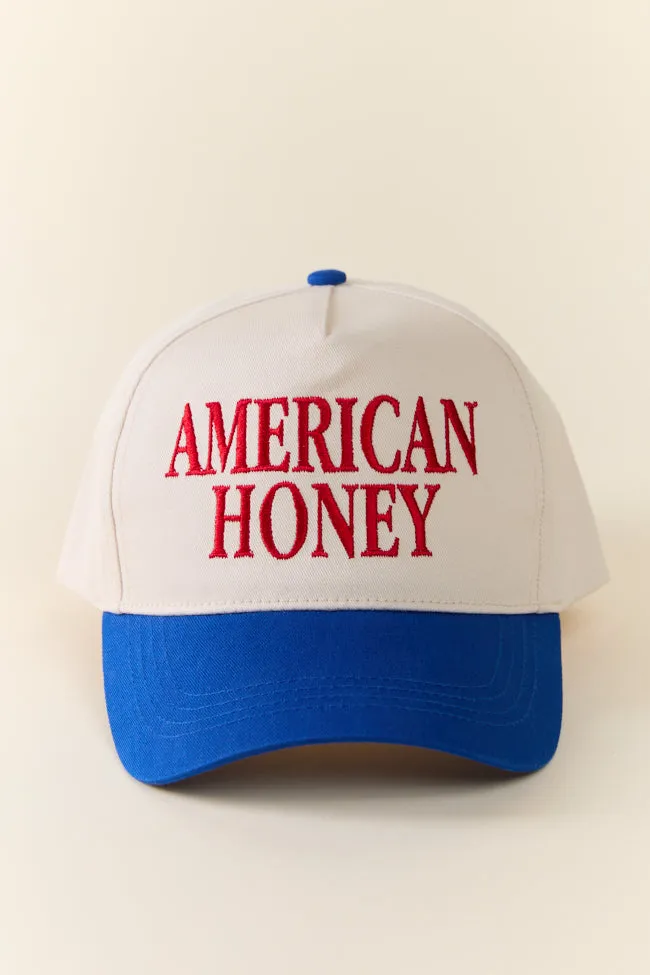 American Honey Blue Trucker Hat sold by Pink Lily