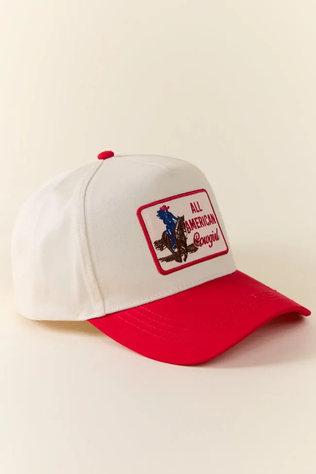 All American Cowgirl Red Trucker Hat SALE sold by Pink Lily product image thumbnail 2