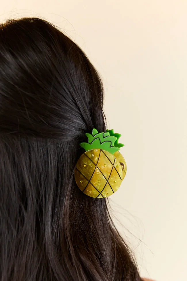 Yellow Pineapple Claw Clip FINAL SALE sold by Pink Lily product image thumbnail 5