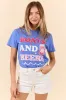 Boats And Beers Blue Graphic Tee SALE sold by Pink Lily