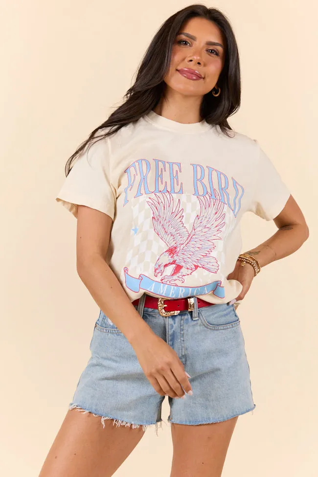 Free Bird Ivory Graphic Tee sold by Pink Lily product image thumbnail 4