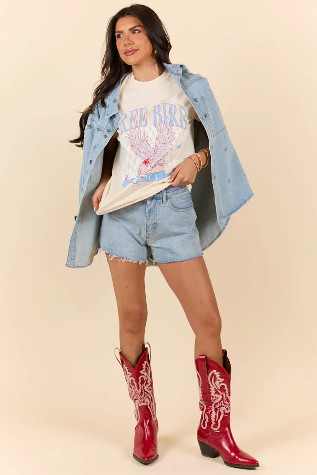 Free Bird Ivory Graphic Tee sold by Pink Lily product image thumbnail 3