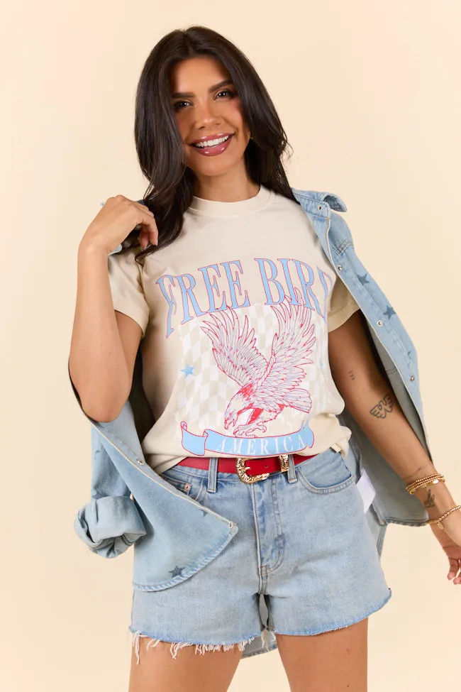 Free Bird Ivory Graphic Tee sold by Pink Lily product image thumbnail 5