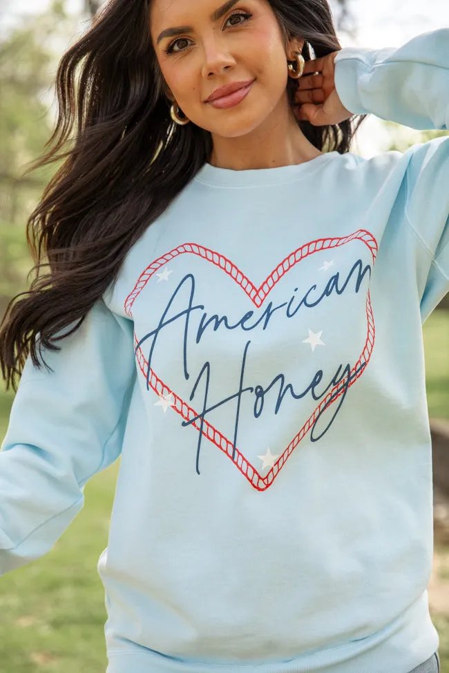 American Honey Chambray Graphic Sweatshirt SALE sold by Pink Lily product image thumbnail 3
