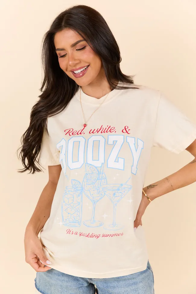 Red, White, & Boozy Ivory Graphic Tee sold by Pink Lily product image thumbnail 4