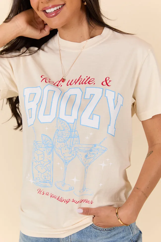 Red, White, & Boozy Ivory Graphic Tee sold by Pink Lily product image thumbnail 2