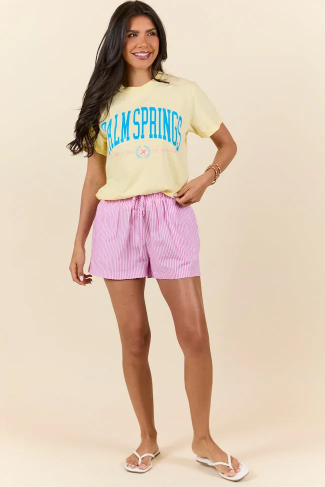 Palm Springs Yellow Graphic Tee sold by Pink Lily product image thumbnail 2
