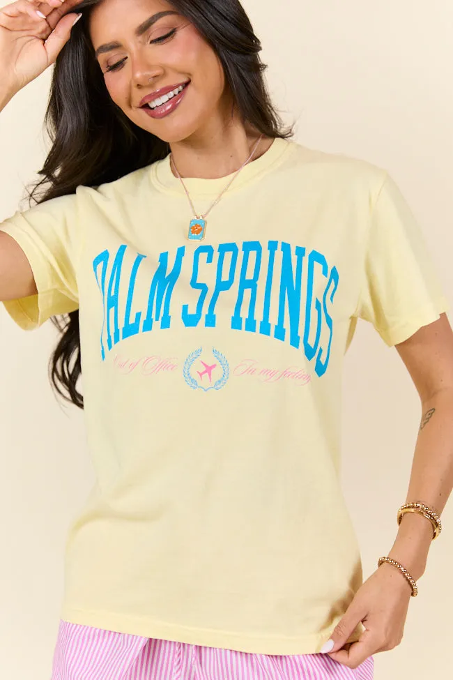 Palm Springs Yellow Graphic Tee sold by Pink Lily product image thumbnail 4