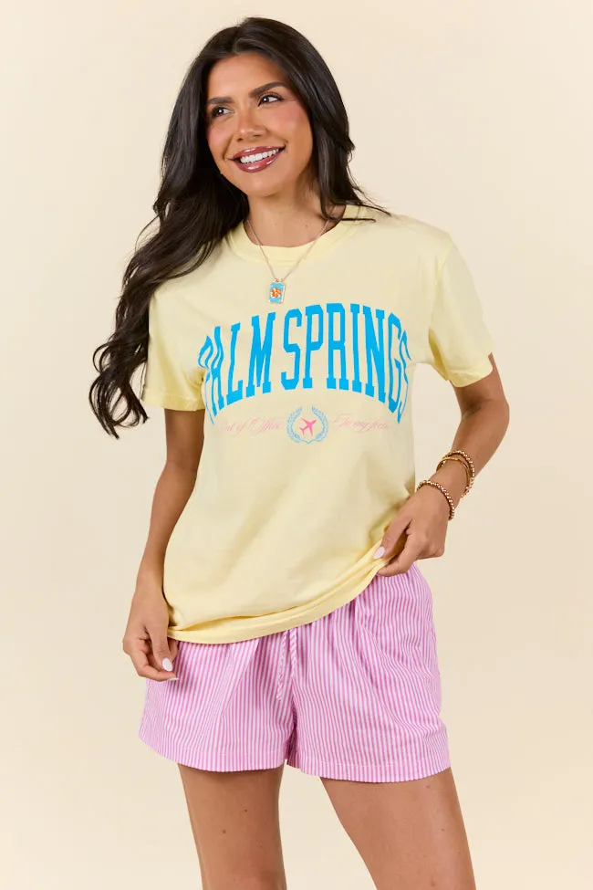Palm Springs Yellow Graphic Tee sold by Pink Lily product image thumbnail 3