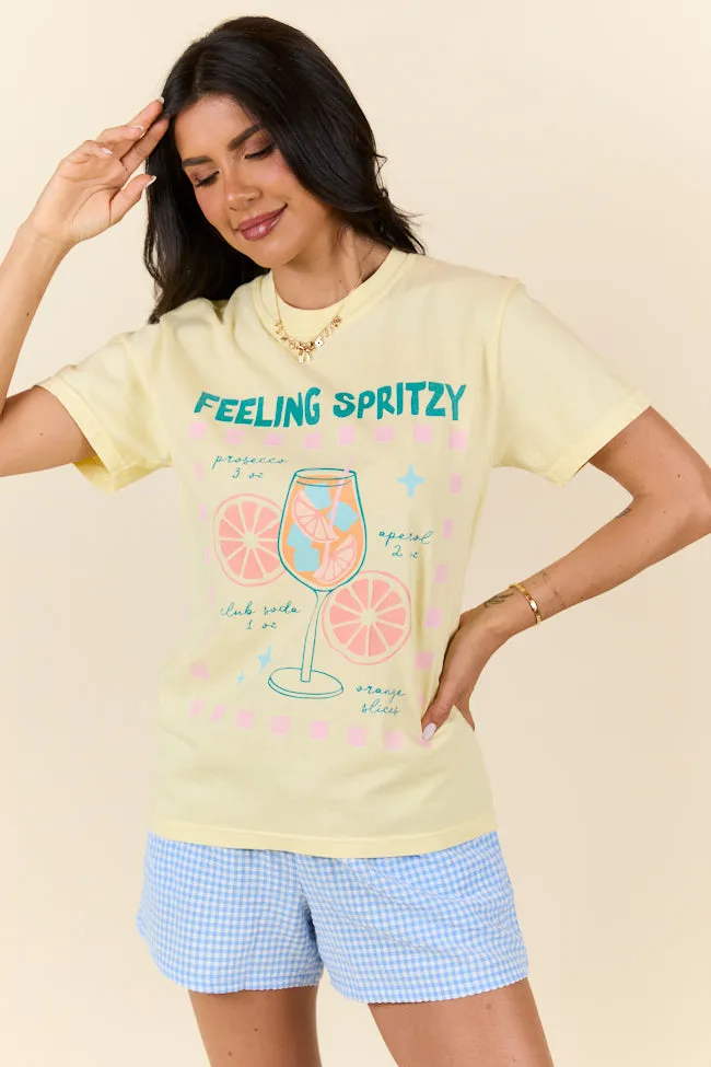 Feeling Spritzy Yellow Graphic Tee sold by Pink Lily product image thumbnail 4