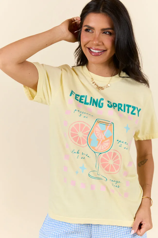 Feeling Spritzy Yellow Graphic Tee sold by Pink Lily product image thumbnail 5