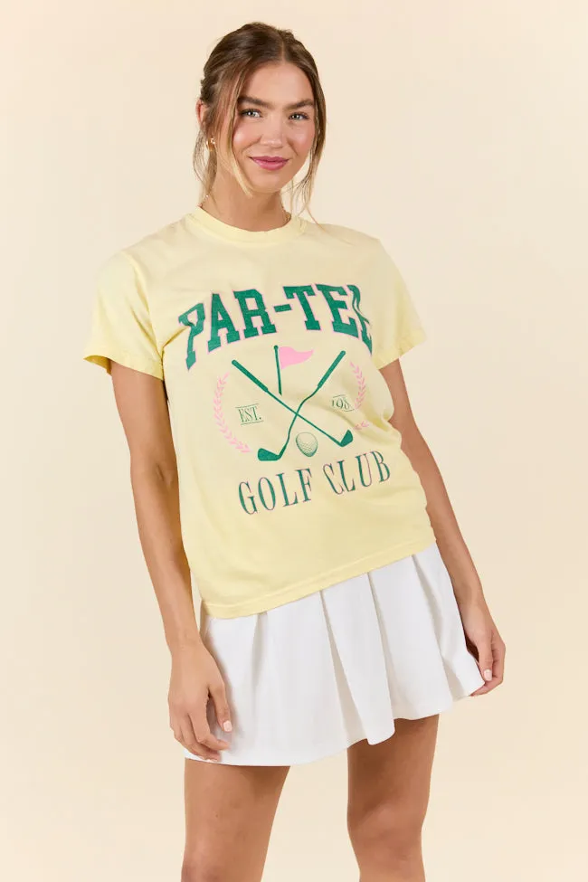 Par-Tee Golf Club Yellow Graphic Tee sold by Pink Lily