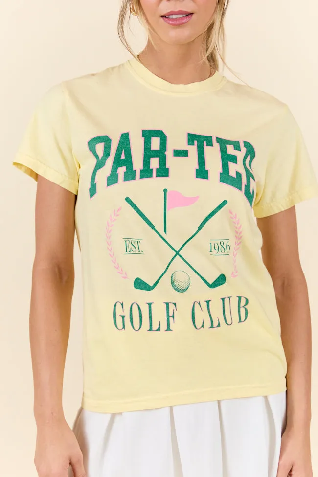 Par-Tee Golf Club Yellow Graphic Tee sold by Pink Lily product image thumbnail 2