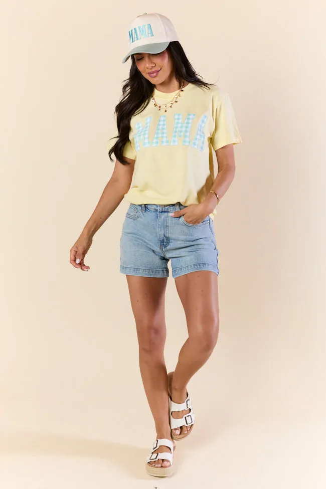 Mama Gingham Yellow Graphic Tee sold by Pink Lily product image thumbnail 3