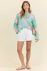 Chill Days Off White Ruffle Waist Denim Shorts FINAL SALE SALE sold by Pink Lily
