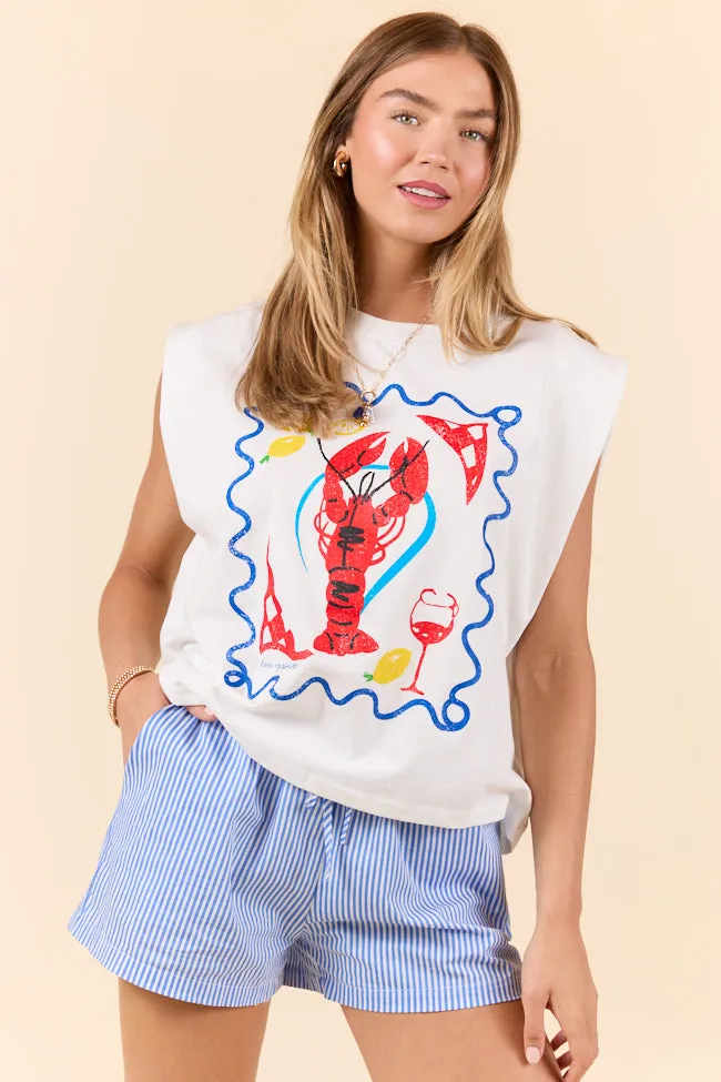 Lobster For Dinner Graphic Tee FINAL SALE sold by Pink Lily