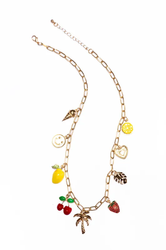 Fruit Charm Necklace sold by Pink Lily