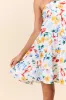 Sweet Thing Summer Girl Dinner Strapless Printed Mini Dress FINAL SALE sold by Pink Lily