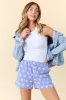 Living My Truth Blue Gingham And Daisies Boxer Shorts FINAL SALE sold by Pink Lily