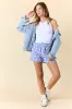 Living My Truth Blue Gingham And Daisies Boxer Shorts FINAL SALE sold by Pink Lily