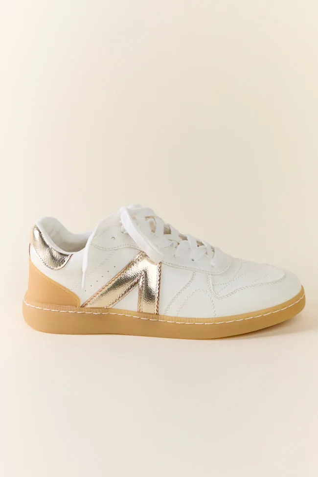 Vesta Metallic Gold Sneakers sold by Pink Lily product image thumbnail 2
