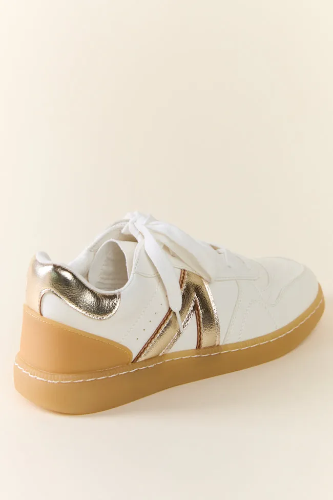 Vesta Metallic Gold Sneakers sold by Pink Lily product image thumbnail 4