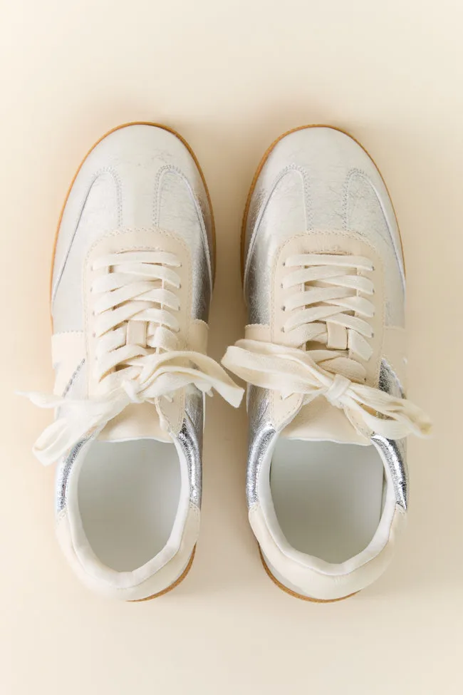 Klaire Metallic Silver Sneakers SALE sold by Pink Lily product image thumbnail 3