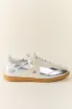 Klaire Metallic Silver Sneakers SALE sold by Pink Lily