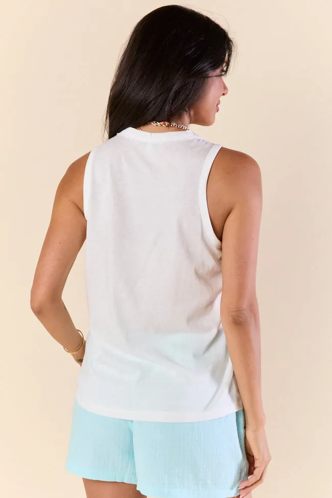 Daily Daze White Knit Button Tank Top FINAL SALE sold by Pink Lily product image thumbnail 5