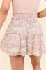 Through The Garden Ivory Multi Floral Skort sold by Pink Lily