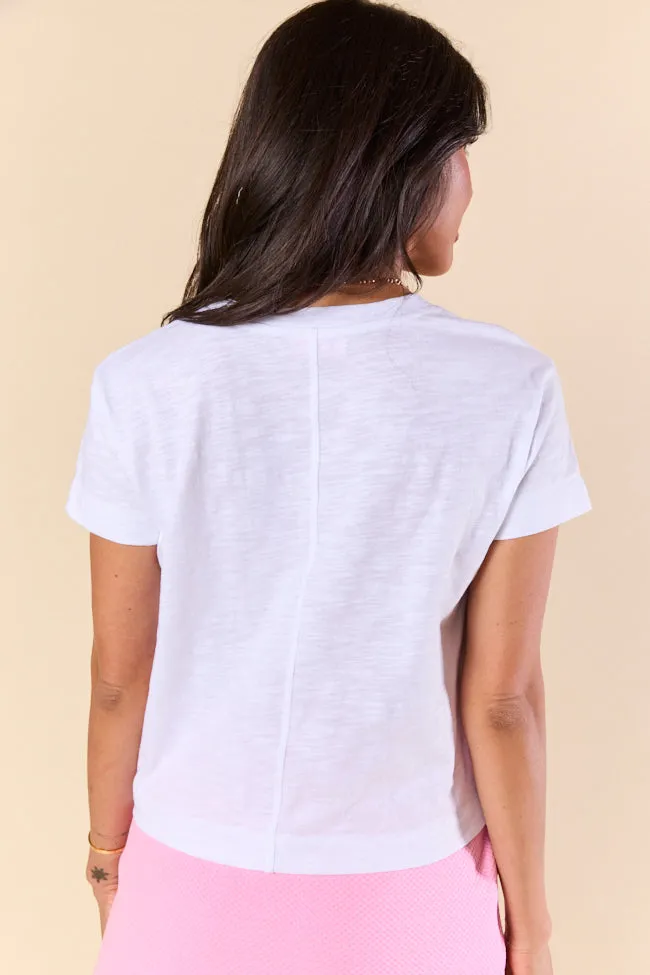 Easy Fit Short Sleeve White Boxy Tee FINAL SALE sold by Pink Lily product image thumbnail 4