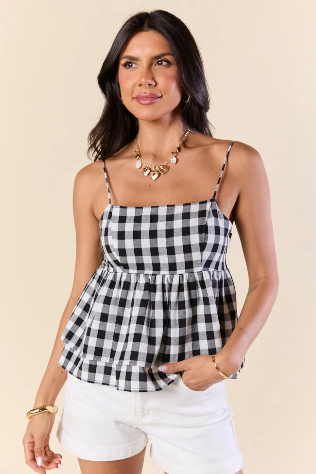 Gingham Grace Black Tank SALE sold by Pink Lily product image thumbnail 3