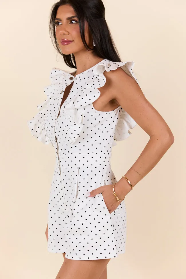 Dot The I Polka Dot Romper FINAL SALE sold by Pink Lily product image thumbnail 4