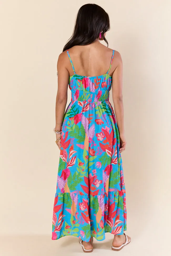 Tropical Touch Green Floral Maxi Dress FINAL SALE sold by Pink Lily product image thumbnail 5